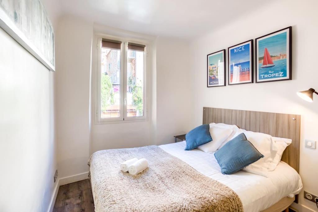 #40 Bright Sea View Suite For 6 2Mins Walk Port & Sea Villefranche-sur-Mer Esterno foto