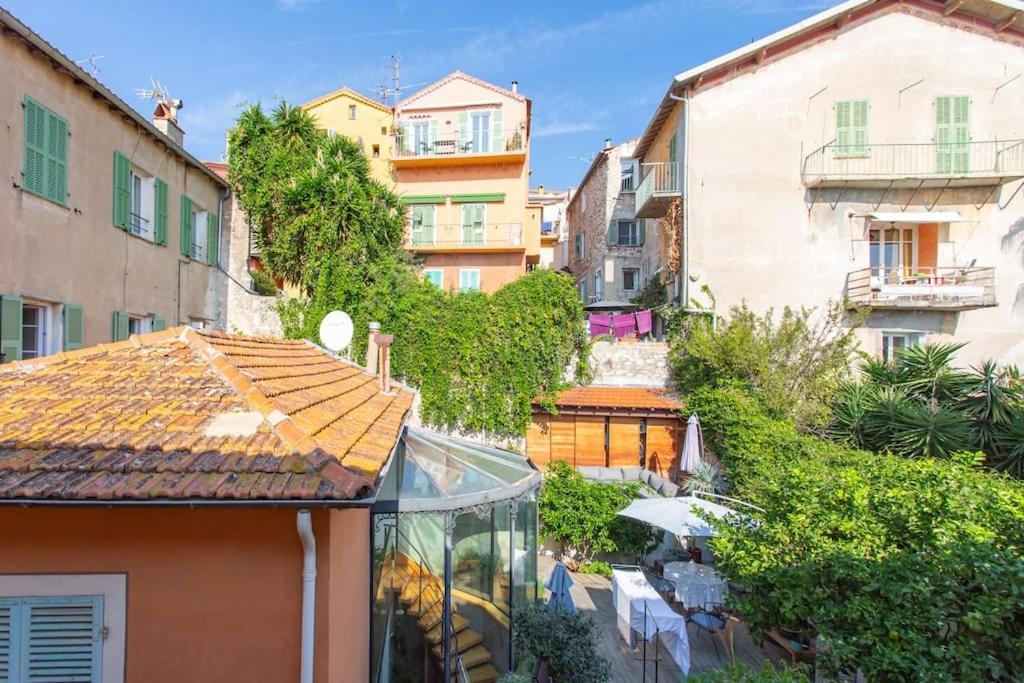 #40 Bright Sea View Suite For 6 2Mins Walk Port & Sea Villefranche-sur-Mer Esterno foto