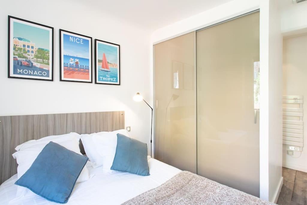 #40 Bright Sea View Suite For 6 2Mins Walk Port & Sea Villefranche-sur-Mer Esterno foto