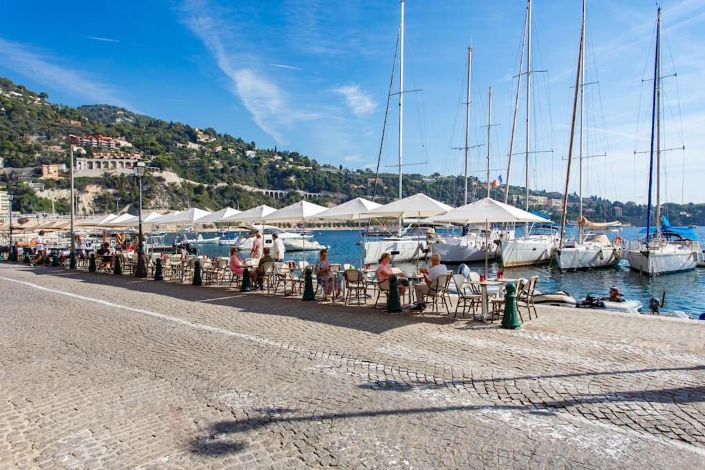 #40 Bright Sea View Suite For 6 2Mins Walk Port & Sea Villefranche-sur-Mer Esterno foto