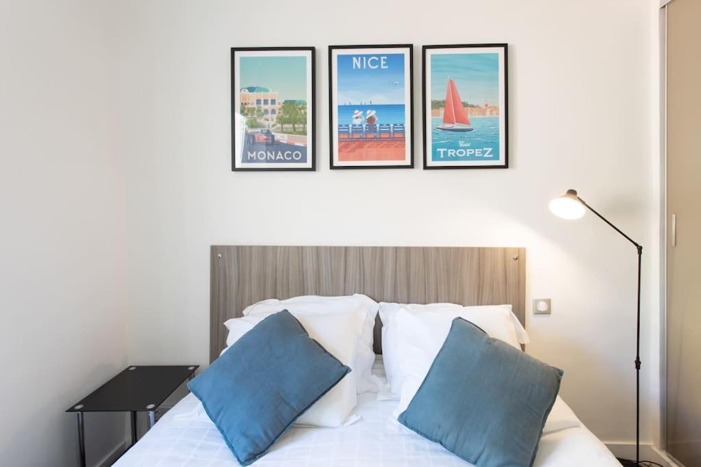 #40 Bright Sea View Suite For 6 2Mins Walk Port & Sea Villefranche-sur-Mer Esterno foto