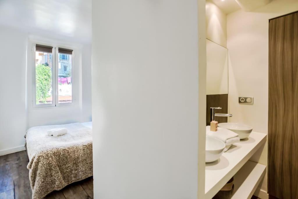 #40 Bright Sea View Suite For 6 2Mins Walk Port & Sea Villefranche-sur-Mer Esterno foto
